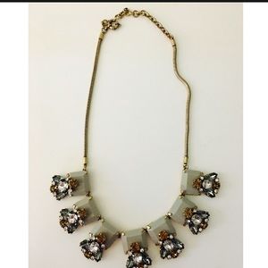 J. Crew Luxe Brass Statement Necklace
